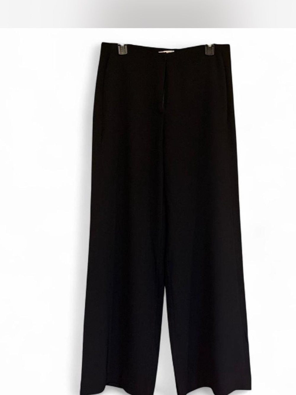 Tyler Boe Black Wide-Leg Trousers